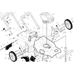 McCulloch M53-875 DWA 3IN1 - 96141016802 - 2010-01 - Frame Parts Diagram