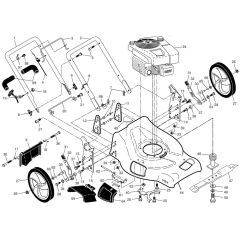 McCulloch M53-875 DWA - 96141022900 - 2010-04 - Frame Parts Diagram