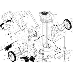 McCulloch M53-875 DWA - 96141022902 - 2010-10 - Frame Parts Diagram