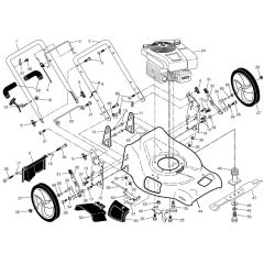 McCulloch M53-875 DWA - 96141025400 - 2011-11 - Frame Parts Diagram