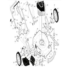 McCulloch M56-140WFP - 96121002400 - 2013-01 - Frame Parts Diagram