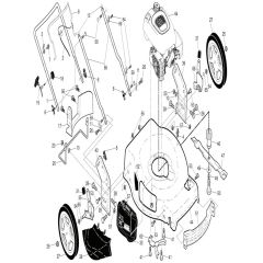 McCulloch M56-150WF - 96121002902 - 2017-11 - Frame Parts Diagram