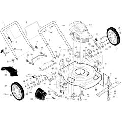 McCulloch M56-551 SMDW - 96121002000 - 2012-01 - Frame Parts Diagram