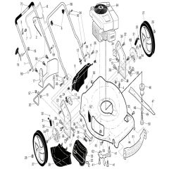 McCulloch M56-875 DWA - 96141025500 - 2011-11 - Frame Parts Diagram