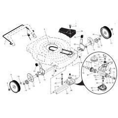 McCulloch M6556 SMD - 96121001002 - 2007-07 - Drive Parts Diagram
