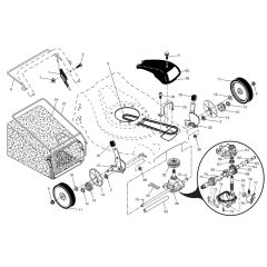 McCulloch M65H53 SD - 96141011501 - 2007-01 - Drive Parts Diagram