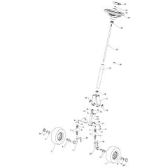 McCulloch M9566X - 96021002302 - 2012-08 - Steering Parts Diagram