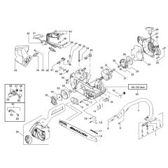 McCulloch MAC 2416 AVT - 2008-05 - Chassis & Enclosures (1) Parts Diagram