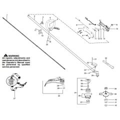 McCulloch MAC 250 L GT - 2010-03 - Shaft & Handle (1) Parts Diagram