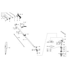 McCulloch MAC CABRIO 433 L - 2009-10 - Shaft & Handle Parts Diagram