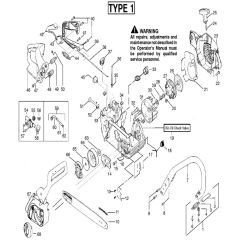 McCulloch MAC CAT 442 - 2008-05 - Chassis & Enclosures (1) Parts Diagram