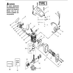 McCulloch MAC CAT 442 - 2008-05 - Engine (1) Parts Diagram