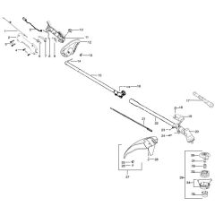 McCulloch MAC MT255 CLS GT - 2009-04 - Shaft & Handle Parts Diagram