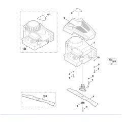 Viking MB2.1 R - Engine - Blade - Parts Diagram