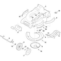 Viking MB545.1 VM - Housing - Front Axle - Parts Diagram