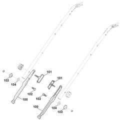 Viking MB650.0 VM - Handle Lower Part 2 - Parts Diagram