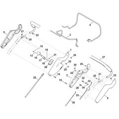 Viking MB650.0 VM - Handle Upper Part - Parts Diagram
