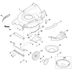 Viking MB650.0 VM - Housing - Front Axle - Parts Diagram