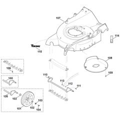 Viking MB650.0 VM - Housing - Front Axle 2 - Parts Diagram