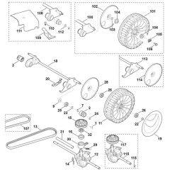 Viking MB650.0 VM - Shaft, Gear Box - Parts Diagram