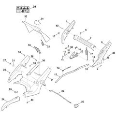 Viking MB650.1 VM - Frame, Height Adjustment - Parts Diagram