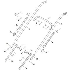 Viking MB650.1 VM - Handle Lower Part - Parts Diagram