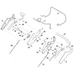 Viking MB650.1 VM - Handle Upper Part - Parts Diagram