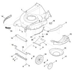 Viking MB650.1 VM - Housing - Front Axle - Parts Diagram
