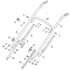 Viking MB655.0 VM - Handle Lower Part - Parts Diagram