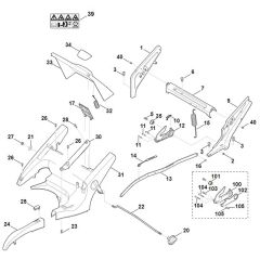 Viking MB655.1 VM - Frame, Height Adjustment - Parts Diagram