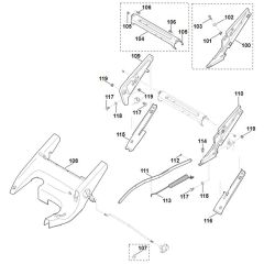 Viking MB655.1 VM - Frame, Height Adjustment 2 - Parts Diagram