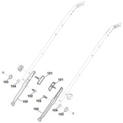 Viking MB655.1 VM - Handle Lower Part 2 - Parts Diagram