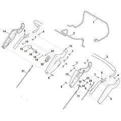 Viking MB655.1 VM - Handle Upper Part - Parts Diagram