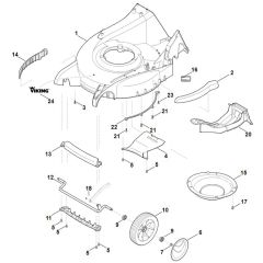 Viking MB655.1 VM - Housing - Front Axle - Parts Diagram
