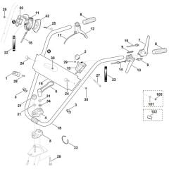 Viking MB6.1 RV - Handle - Parts Diagram