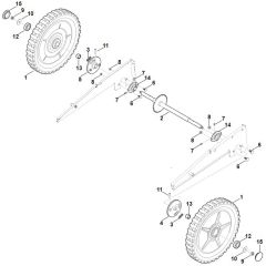 Viking MB6.1 RV - Wheels Back - Parts Diagram