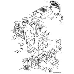McCulloch MC1292RB - 96061001801 - 2008-11 - Chassis & Enclosures Parts Diagram