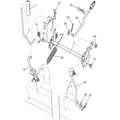 McCulloch MC195H42LT - 96042011400 - 2010-06 - Mower Lift - Deck Lift Parts Diagram