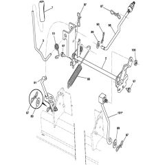 McCulloch MC2042YT - 96042011500 - 2010-05 - Mower Lift - Deck Lift Parts Diagram