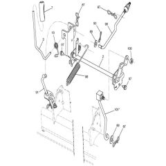 McCulloch MC20H42YT - 96042012900 - 2010-12 - Mower Lift - Deck Lift Parts Diagram