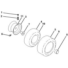 McCulloch MC20H42YT - 96042012902 - 2011-08 - Wheels and Tyres Parts Diagram