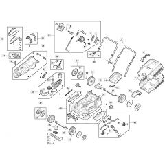 MC 300 Li - 2020-2021 - 293305064/MC - Mountfield Rotary Mower Main Assembly Diagram