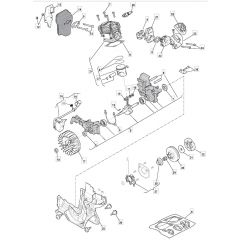 MC 3516 - 2008 - 202016003/MO8 - Mountfield Chainsaw Engine Diagram