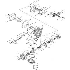 MC 4716 - 2010 - 224116003/MO8 - Mountfield Chainsaw Engine Diagram