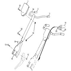 McCulloch MC 900 - 96083000400 - 2010-03 - Handle Parts Diagram