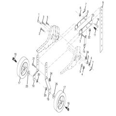 McCulloch MC 900 - 96083000400 - 2010-03 - Wheel & Depth Stake Assembly Parts Diagram