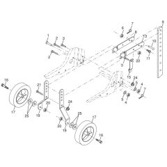 McCulloch MFT5060RB - 2009-04 - Wheel & Depth Stake Assembly Parts Diagram