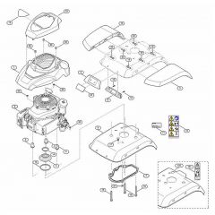 Genuine Stihl MH585.0 / C - Motor/engine cover