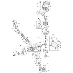 MHT 2322 - 2021-2022 - 252421003/M21 - Mountfield Hedge Trimmer Engine Diagram
