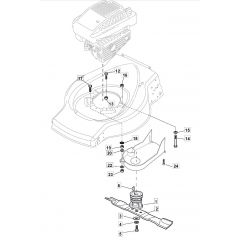 MOLEMASTER 46PD - 2015 - 299274648/M14 - Mountfield Rotary Mower Blade Diagram